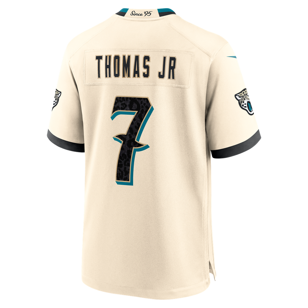 Jacksonville Jaguars Brian Thomas Jr. Nike Natural 2026 Rivalries Collection Game Jersey