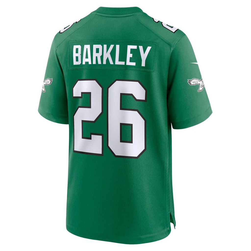 Philadelphia Eagles Saquon Barkley Nike Black Alternate Game Jersey