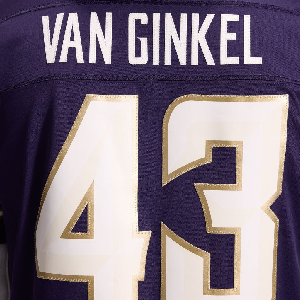 Minnesota Vikings Andrew Van Ginkel Nike Purple 2026 Rivalries Collection Stitched Limited Jersey