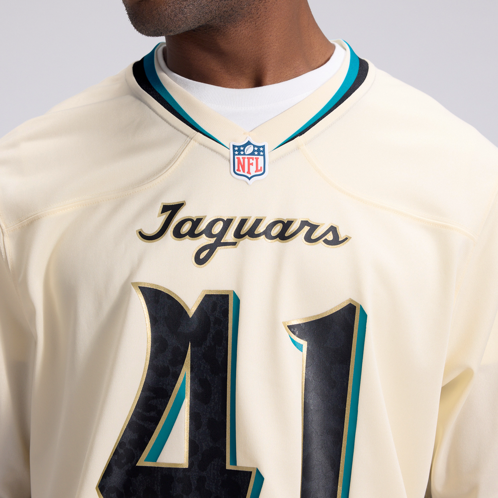 Jacksonville Jaguars Josh Hines-Allen Nike Natural 2026 Rivalries Collection Game Jersey