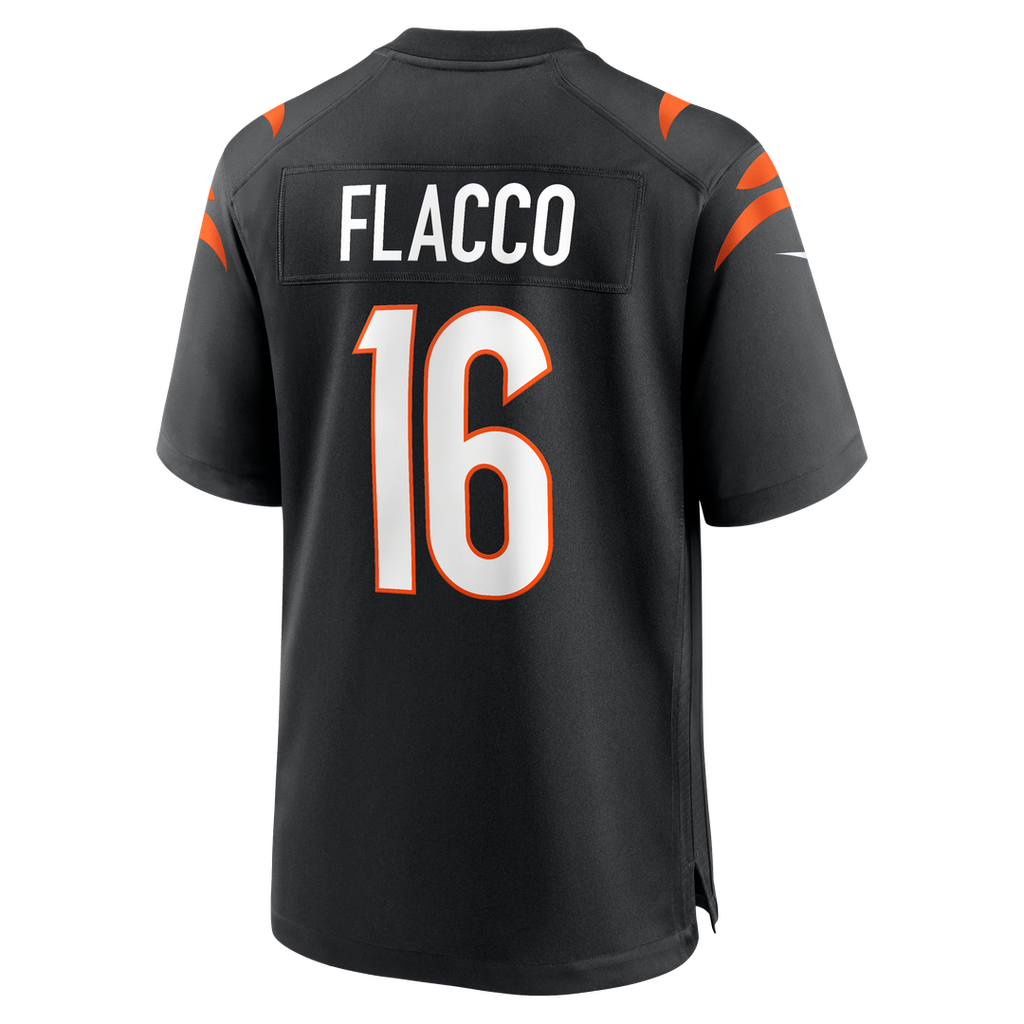 Cincinnati Bengals Joe Flacco Nike Black Team Game Jersey