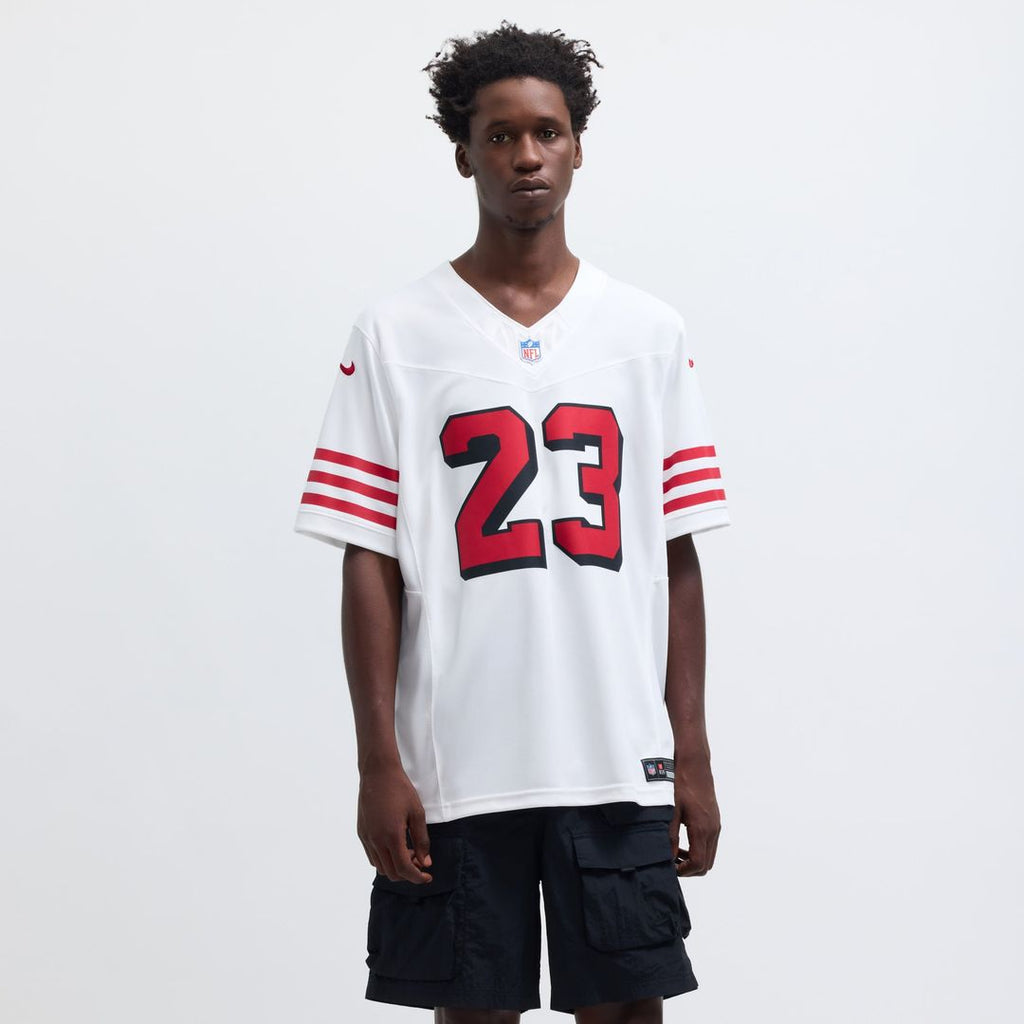 San Francisco 49ers Christian McCaffrey Nike White Vapor F.U.S.E. Limited 2nd Alternate Jersey