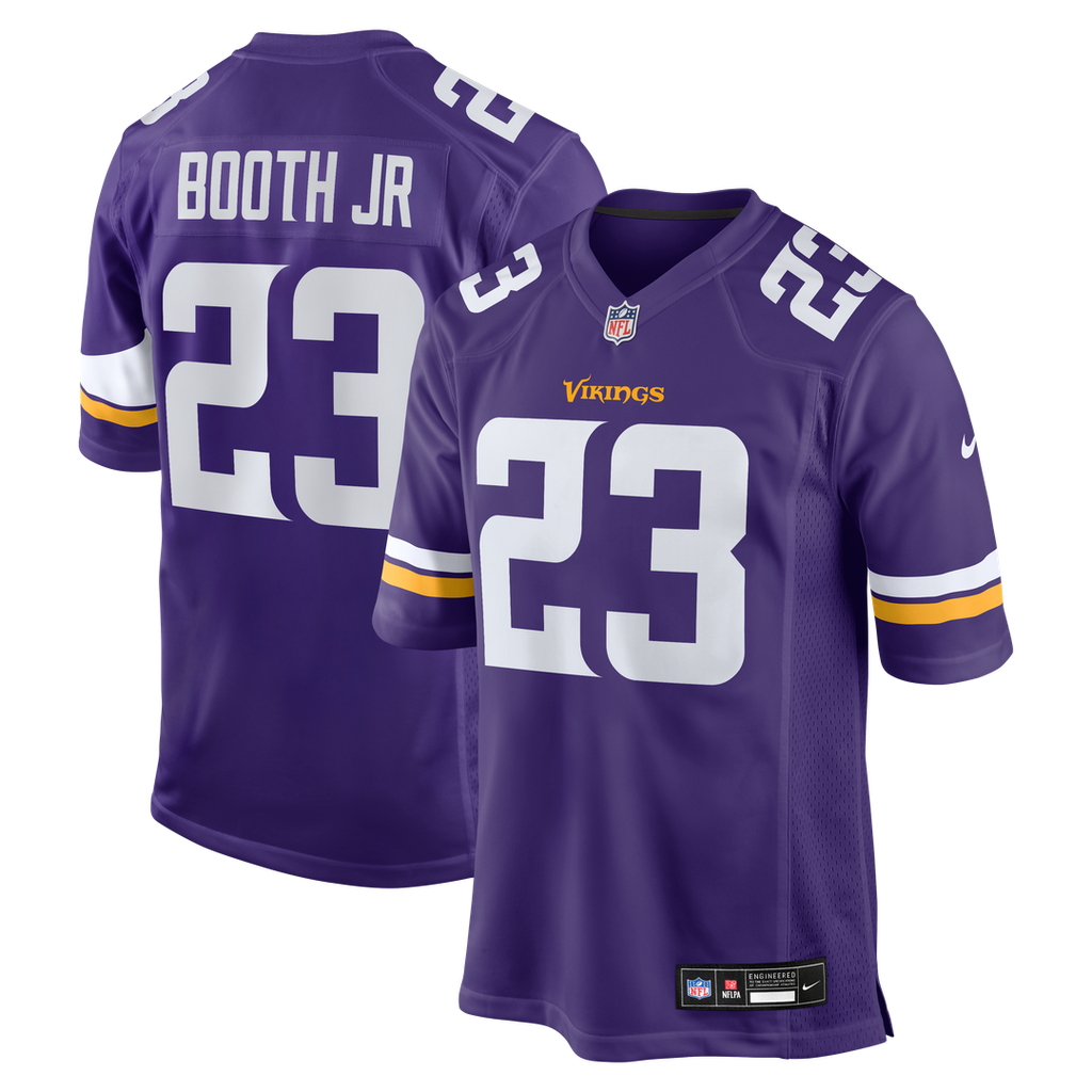 Minnesota Vikings Andrew Booth Jr. Nike Purple Player Game Jersey