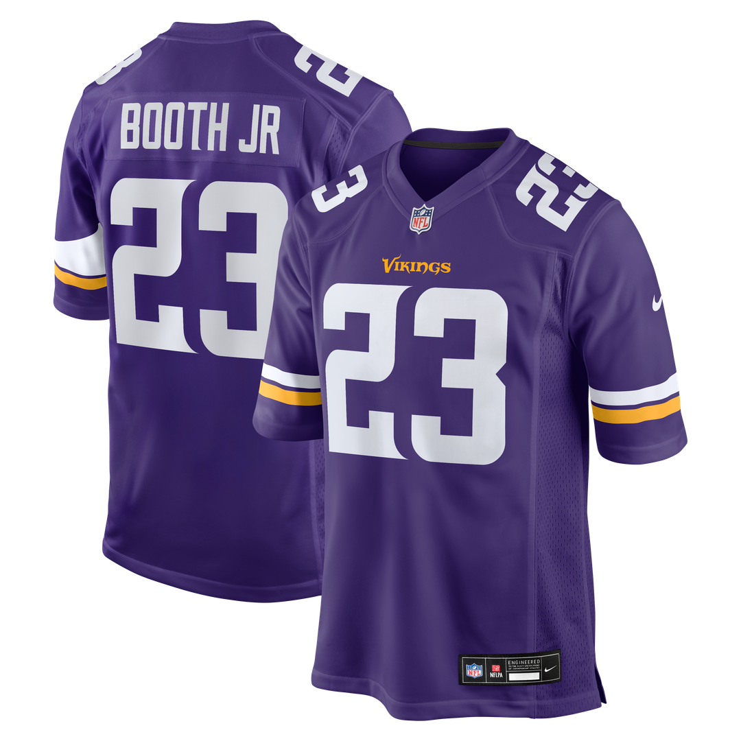 Minnesota Vikings Andrew Booth Jr. Nike Purple Player Game Jersey