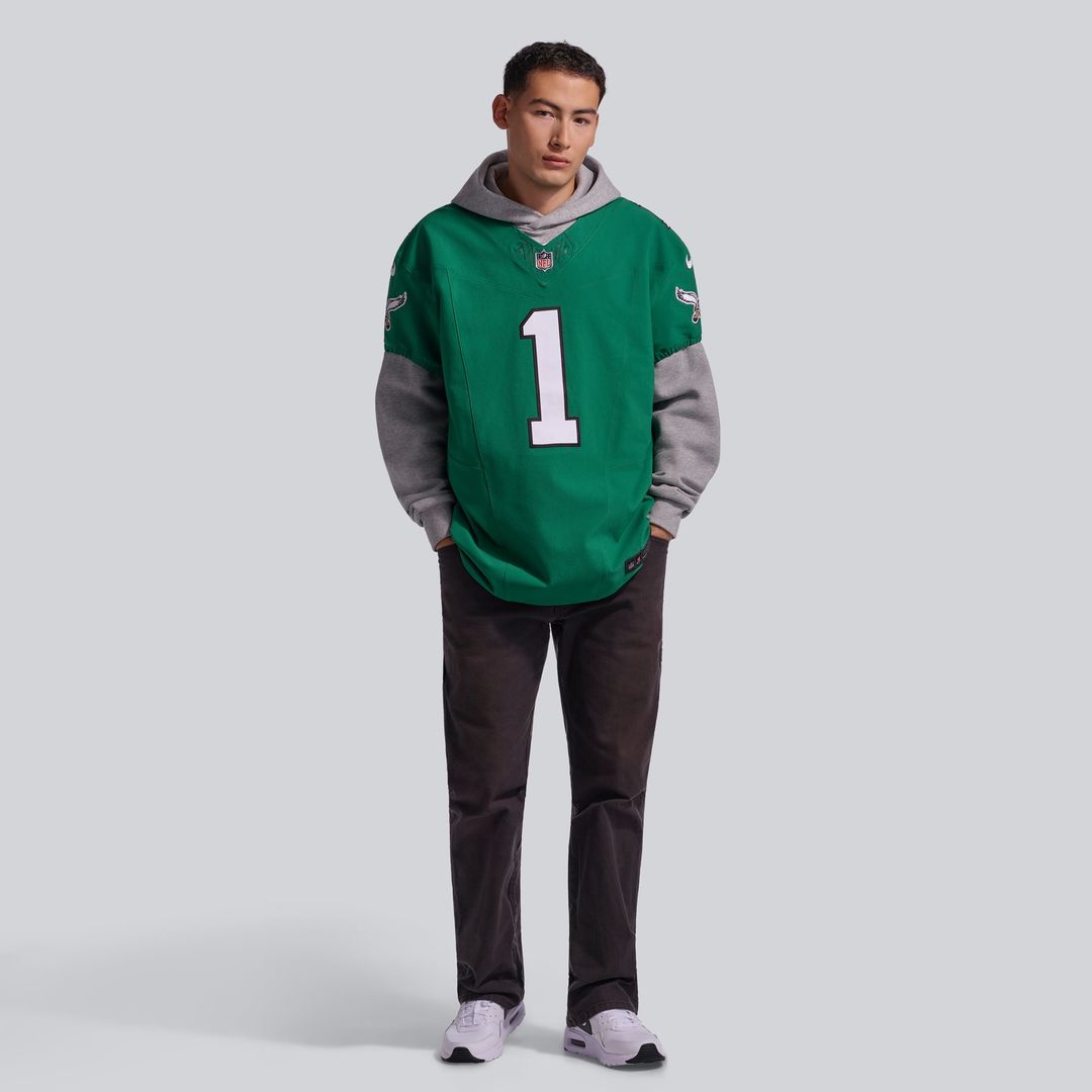 Philadelphia Eagles Jalen Hurts Nike Midnight Green Team Vapor F.U.S.E. Elite Jersey