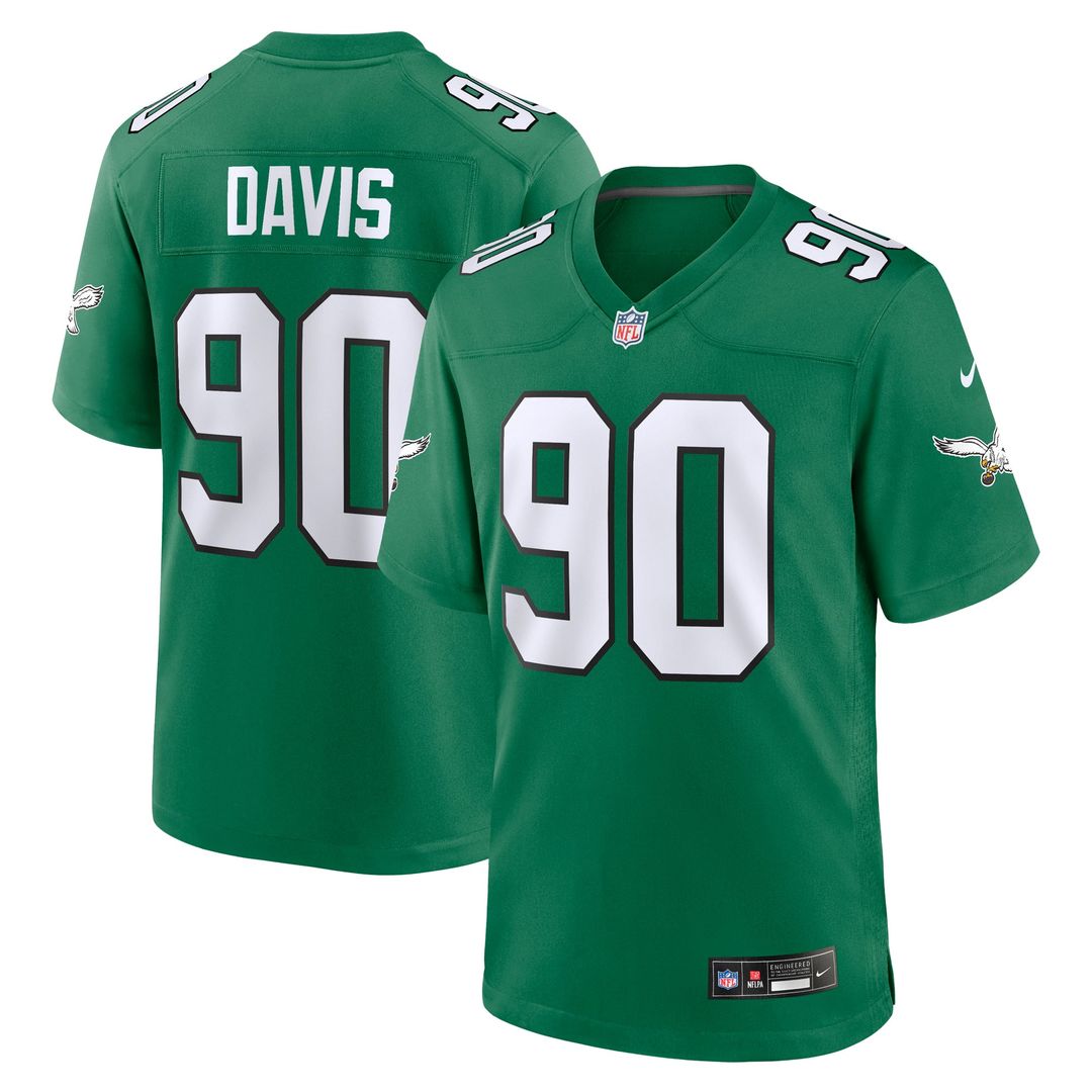 Philadelphia Eagles Jordan Davis Nike Midnight Green Team Game Jersey