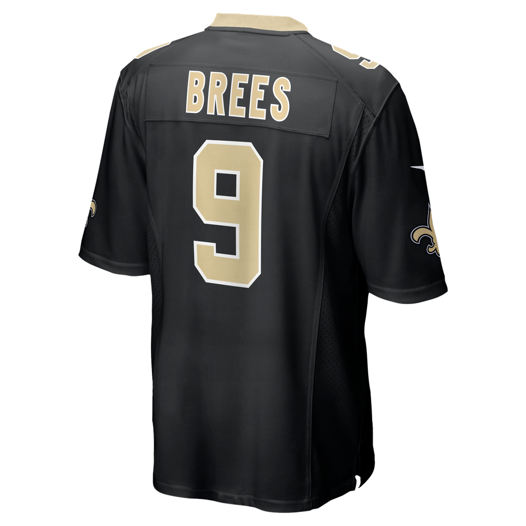 New Orleans Saints Drew Brees Nike Black Team Game Jersey