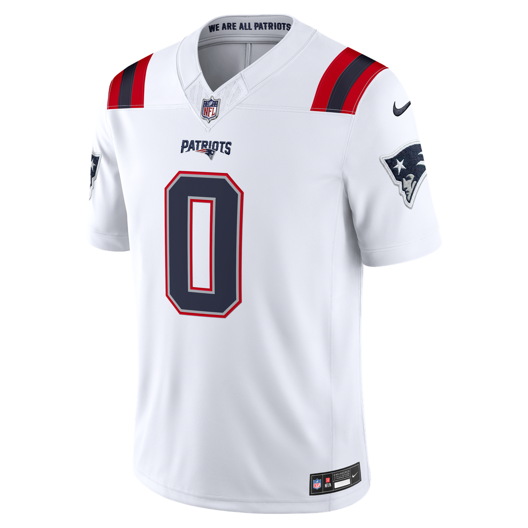 New England Patriots Christian Gonzalez Nike Navy Team Vapor F.U.S.E. Stitched Limited Jersey