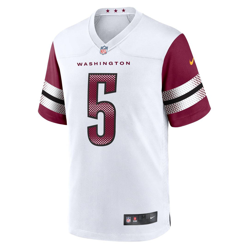 Washington Commanders Jayden Daniels Nike White Player Game Jersey