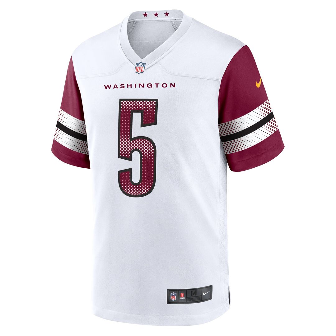 Washington Commanders Jayden Daniels Nike Black Alternate Game Player Jersey