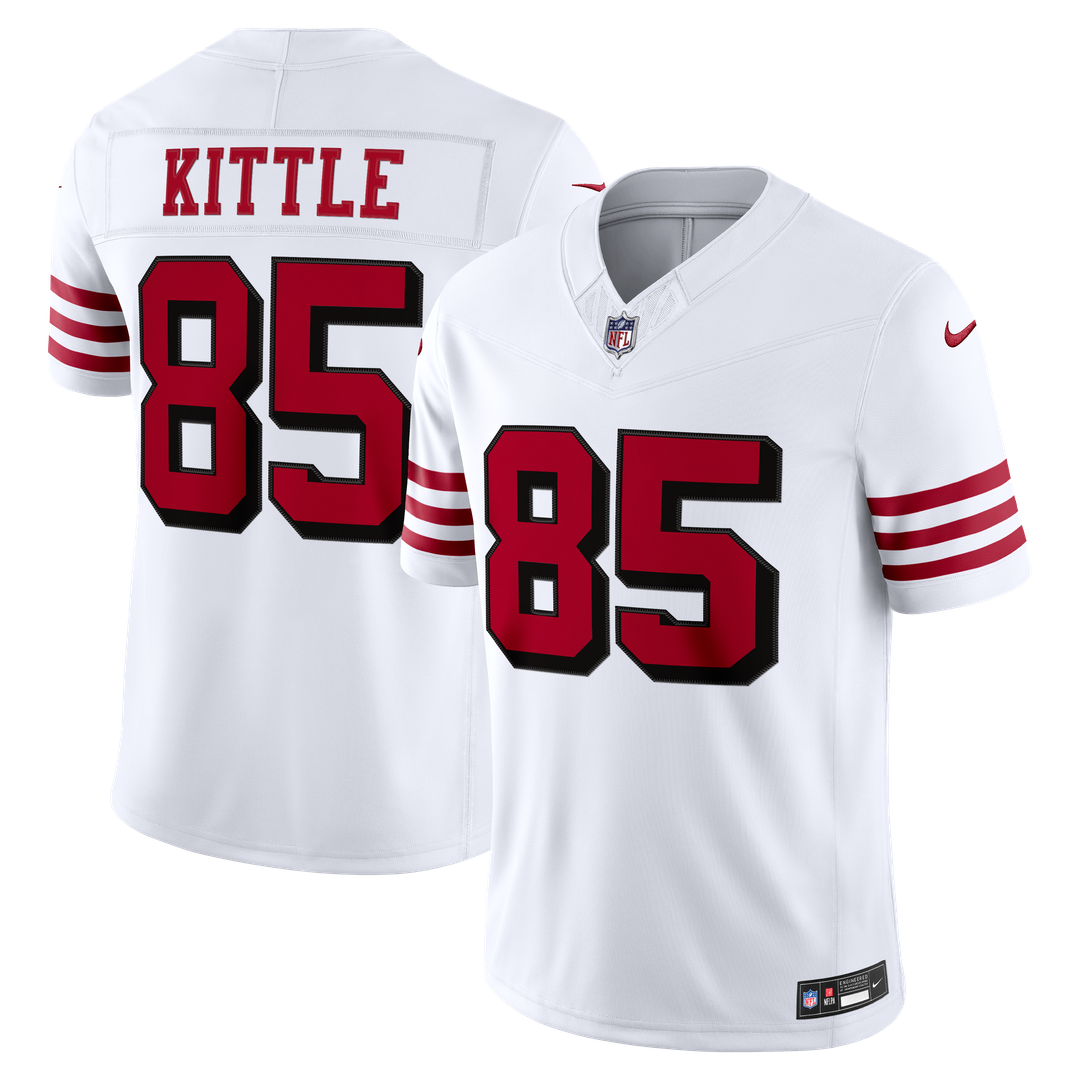 San Francisco 49ers George Kittle Nike White Alternate Vapor F.U.S.E. Stitched Limited Jersey