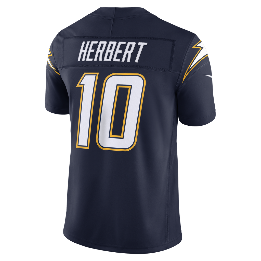 Los Angeles Chargers Justin Herbert Nike Navy Alternate Super Chargers Vapor F.U.S.E. Stitched Limited Jersey