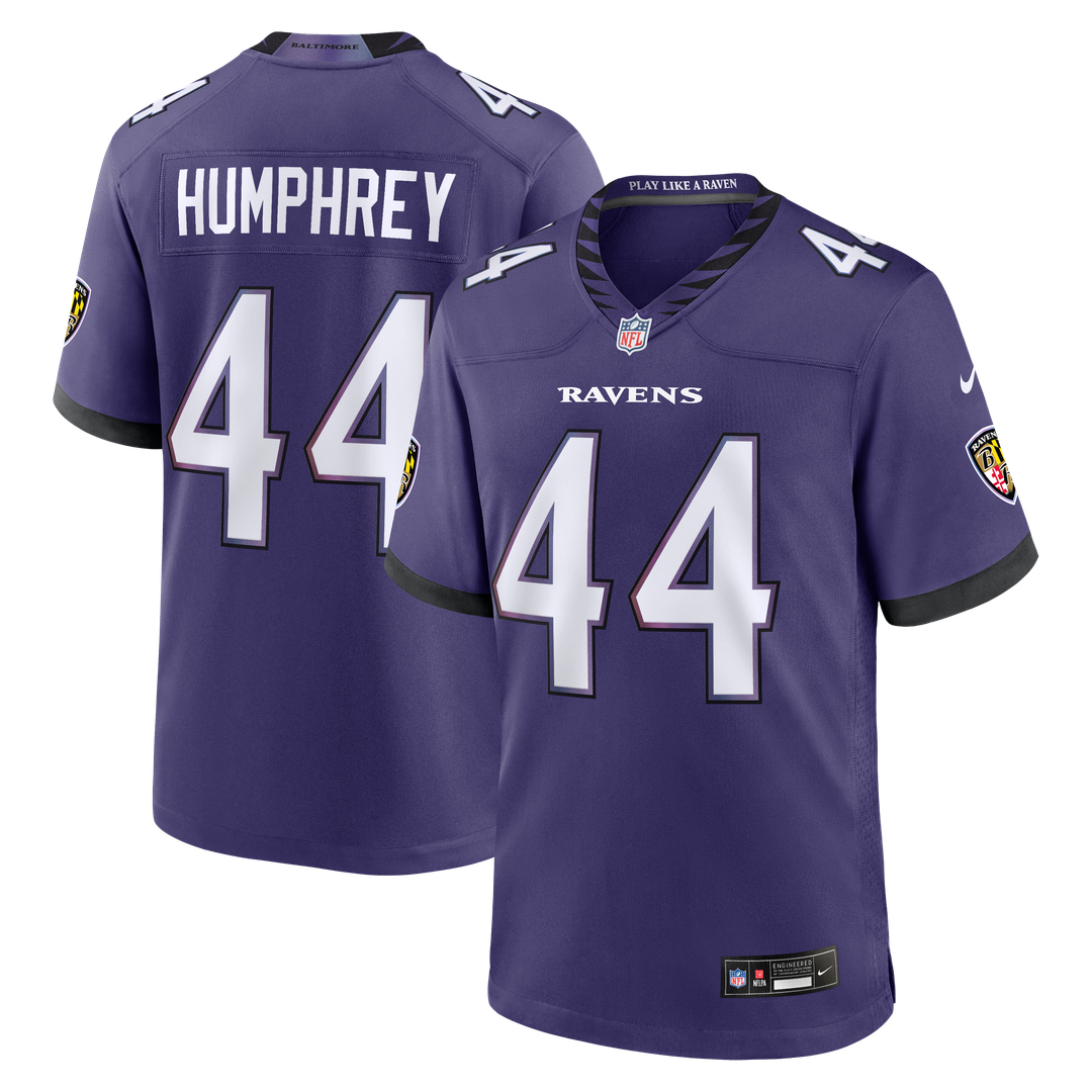 Baltimore Ravens Marlon Humphrey Nike Purple Team Game Jersey