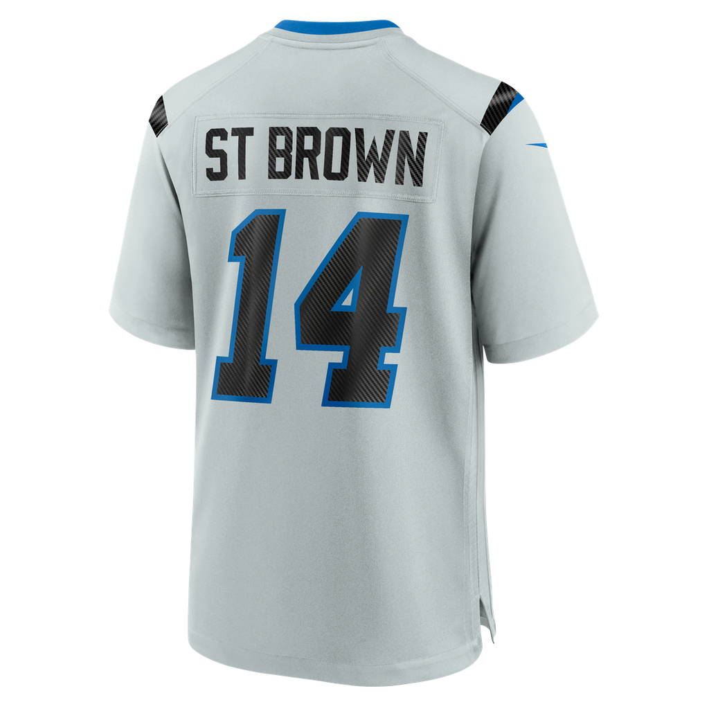 Detroit Lions Amon-Ra St. Brown Nike Silver 2026 Rivalries Collection Game Jersey