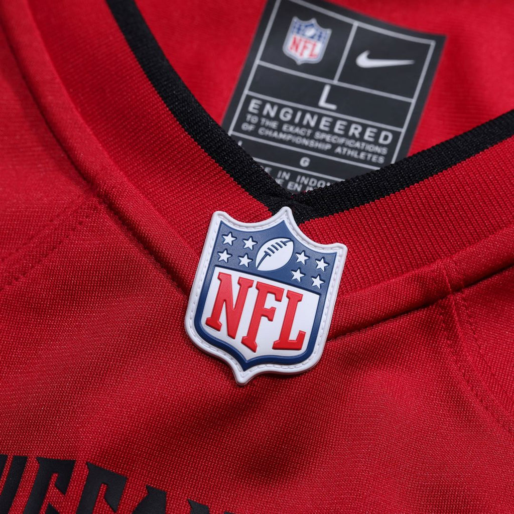 Tampa Bay Buccaneers Rashad Wisdom Nike Red Team Game Jersey