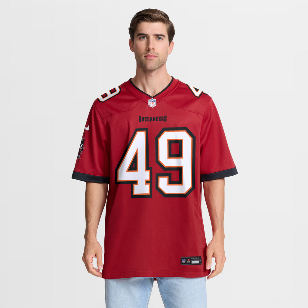 Tampa Bay Buccaneers Owen Wright Nike Red Team Game Jersey