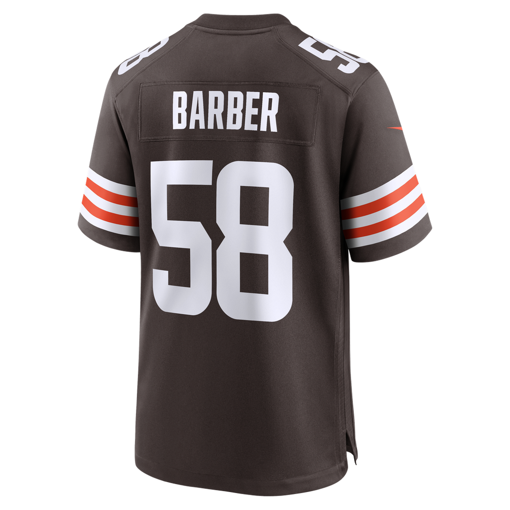 Cleveland Browns Austin Barber Nike Brown Team Game Jersey