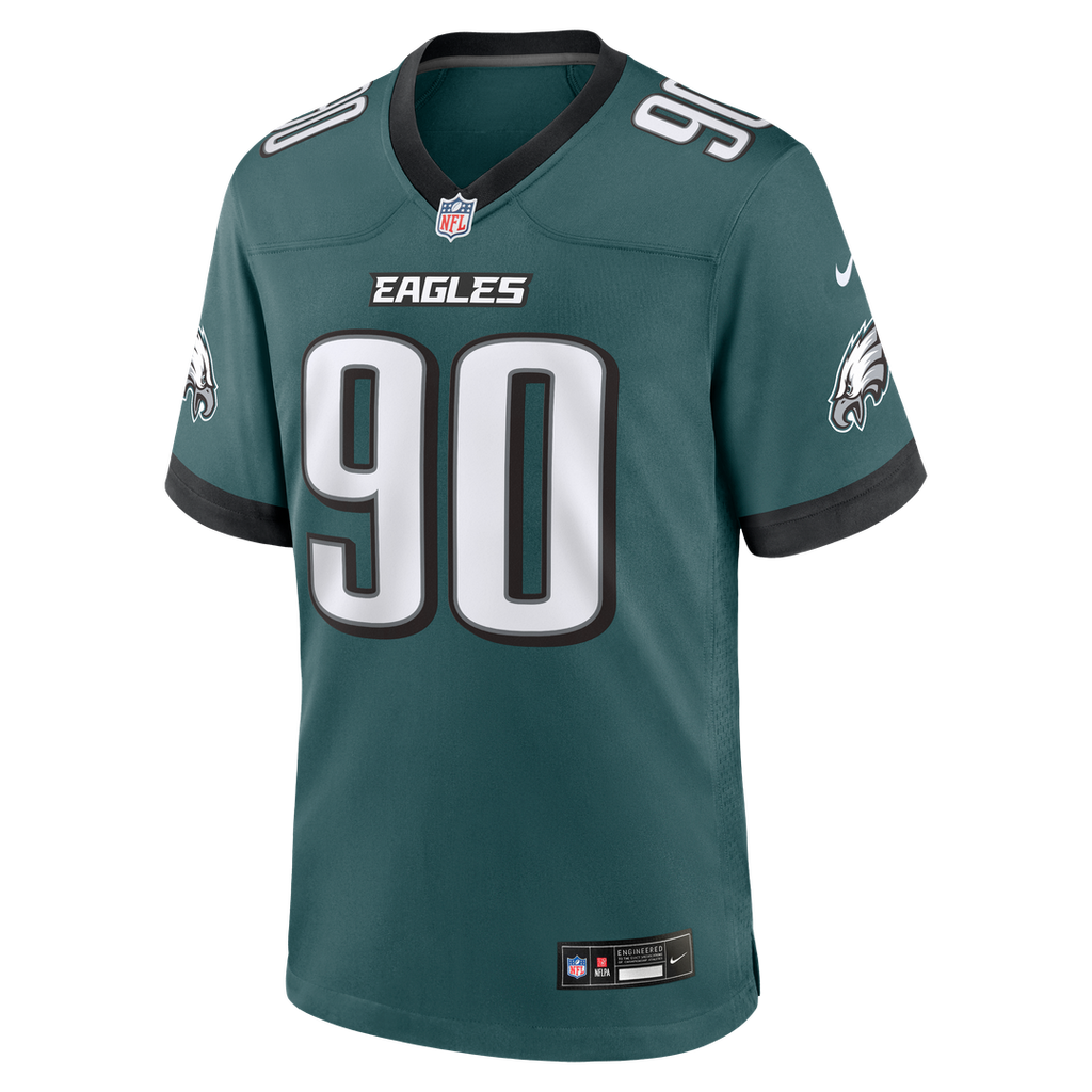 Philadelphia Eagles Jordan Davis Nike Kelly Green Alternate Game Jersey