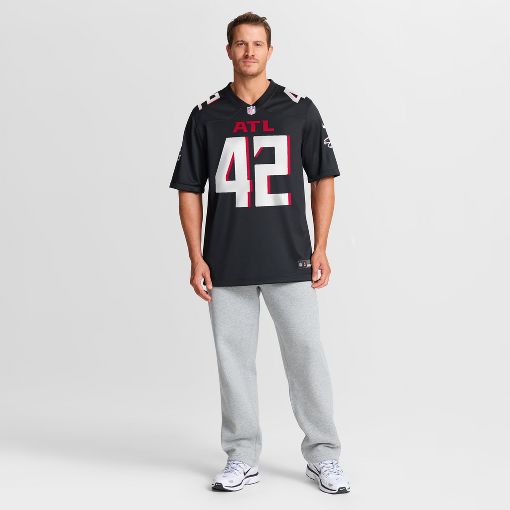 Atlanta Falcons Josh Woods Nike Black Team Game Jersey