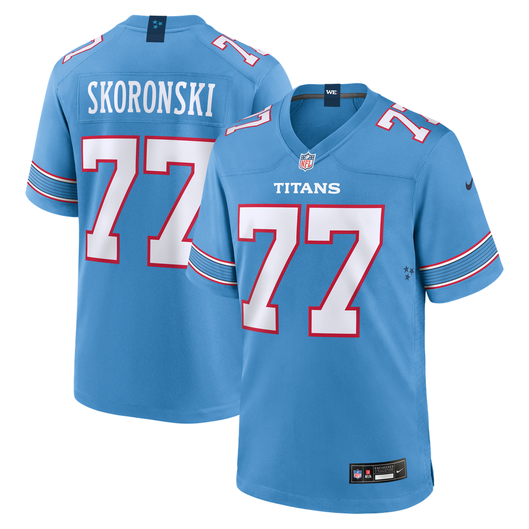 Tennessee Titans Peter Skoronski Nike Light Blue Game Jersey