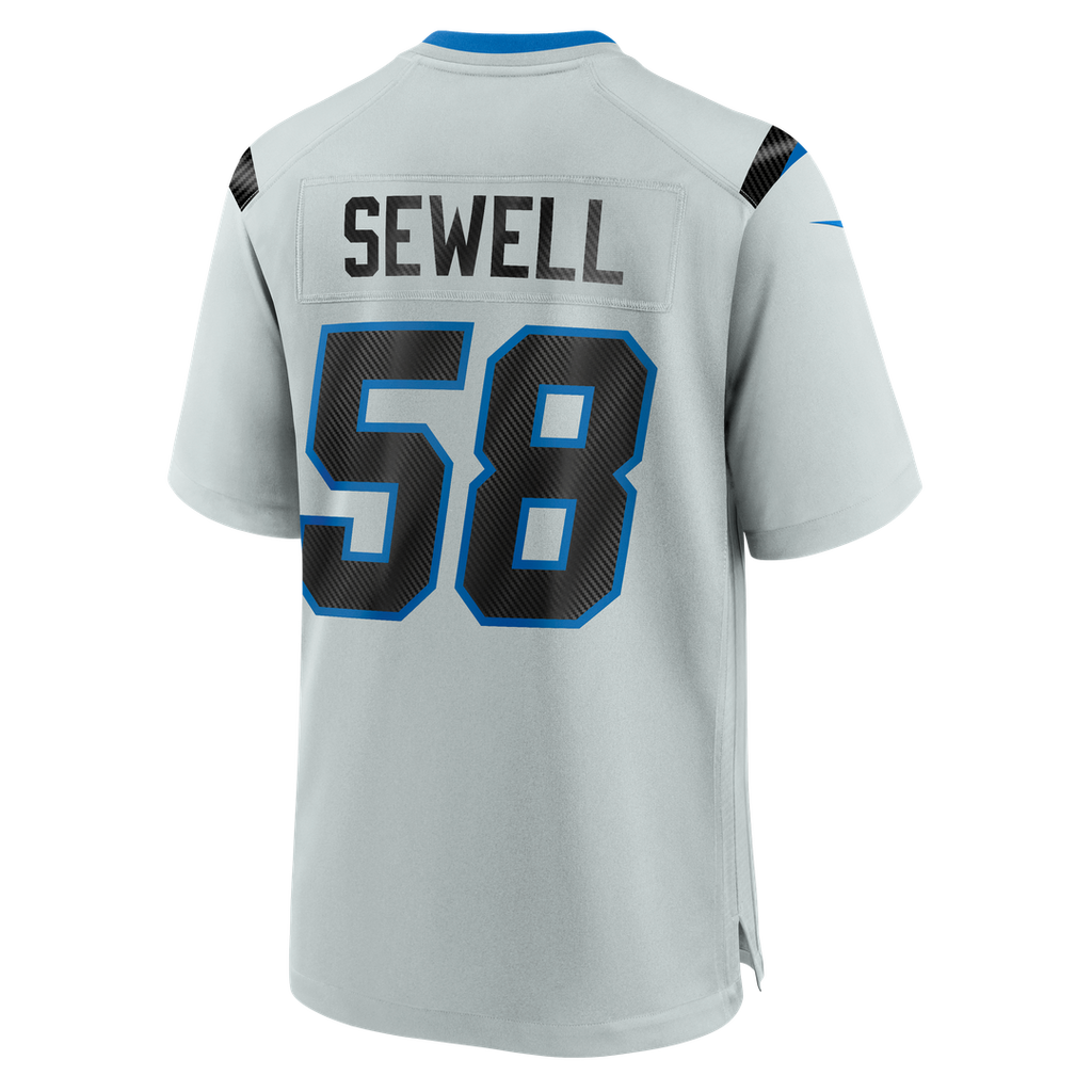 Detroit Lions Penei Sewell Nike Silver 2026 Rivalries Collection Game Jersey