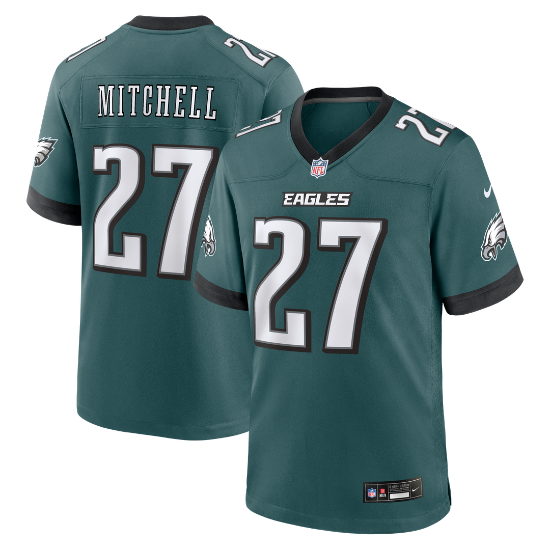 Philadelphia Eagles Quinyon Mitchell Nike Black Alternate Game Jersey