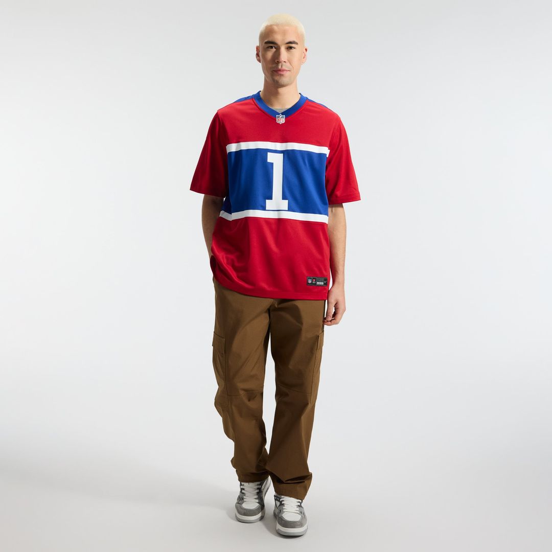 New York Giants Malik Nabers Nike Royal Player Game Jersey