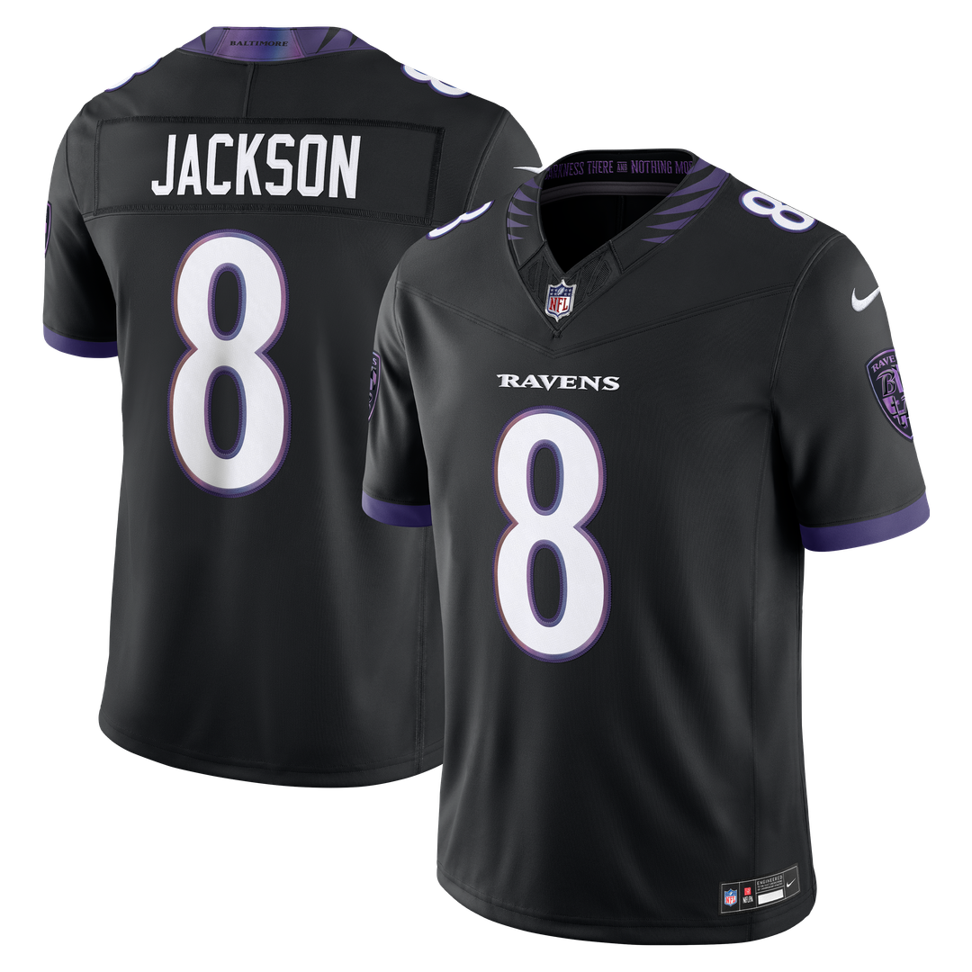 Baltimore Ravens Lamar Jackson Nike Purple Team Vapor F.U.S.E. Stitched Limited Jersey