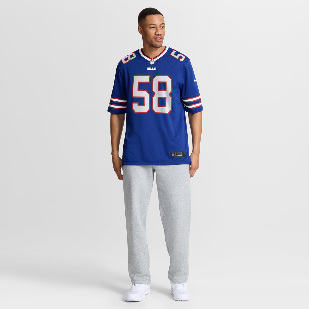 Buffalo Bills Matt Milano Nike Red Alternate Game Jersey