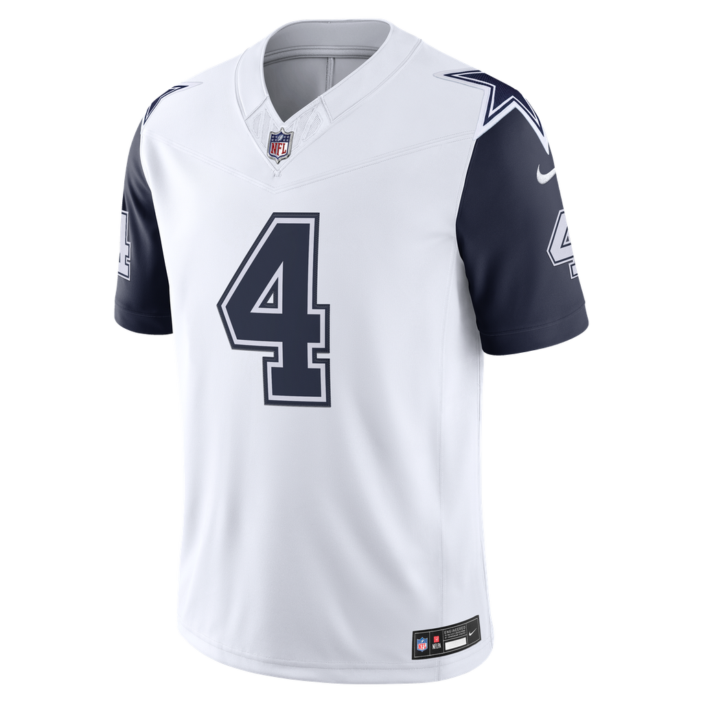 Dallas Cowboys Dak Prescott Nike Navy Team Vapor F.U.S.E. Stitched Limited Jersey