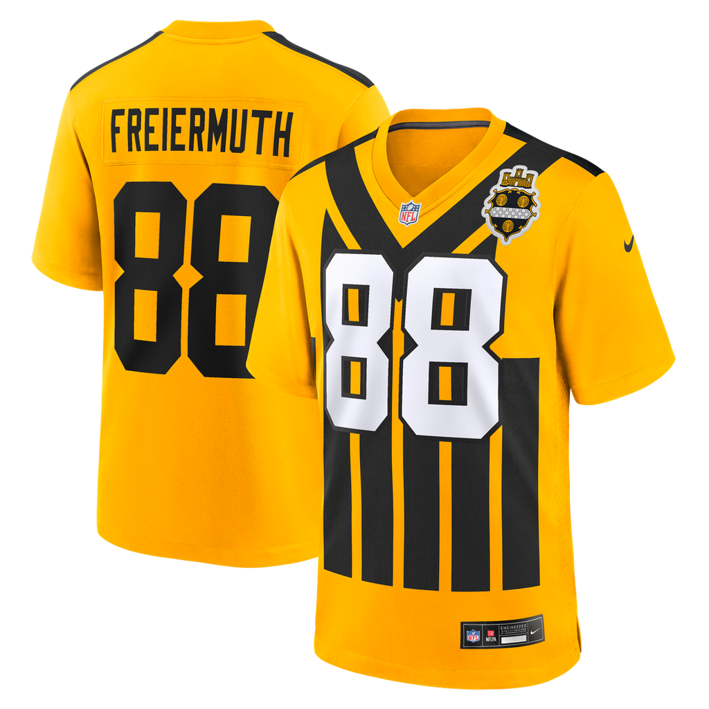 Pittsburgh Steelers Pat Freiermuth Nike Gold Alternate 1933 Throwback Game Jersey