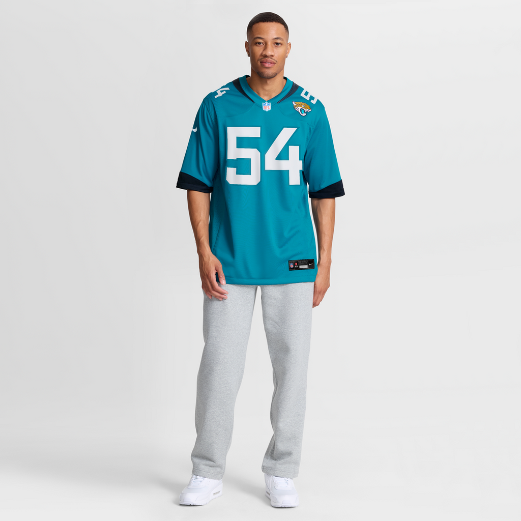 Jacksonville Jaguars Jack Kiser Nike Teal Team Game Jersey