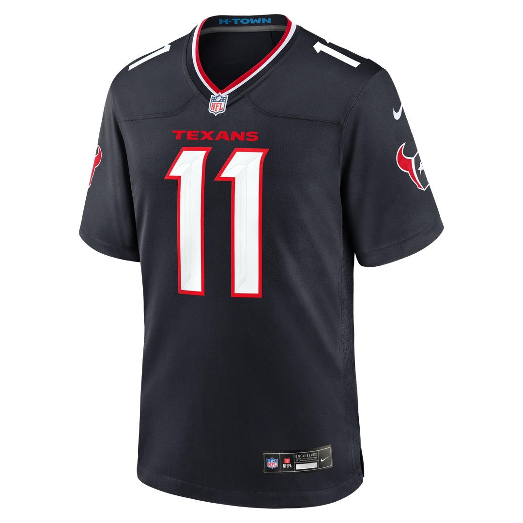 Houston Texans Tremon Smith Nike Navy Team Game Jersey
