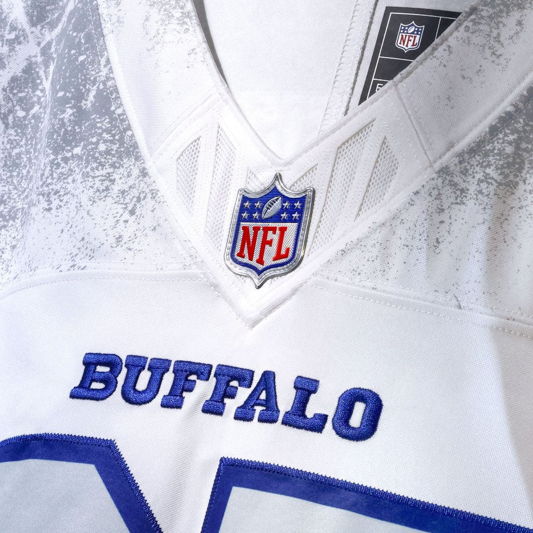 Buffalo Bills Keon Coleman Nike White Rivalries Collection Stitched Limited Jersey