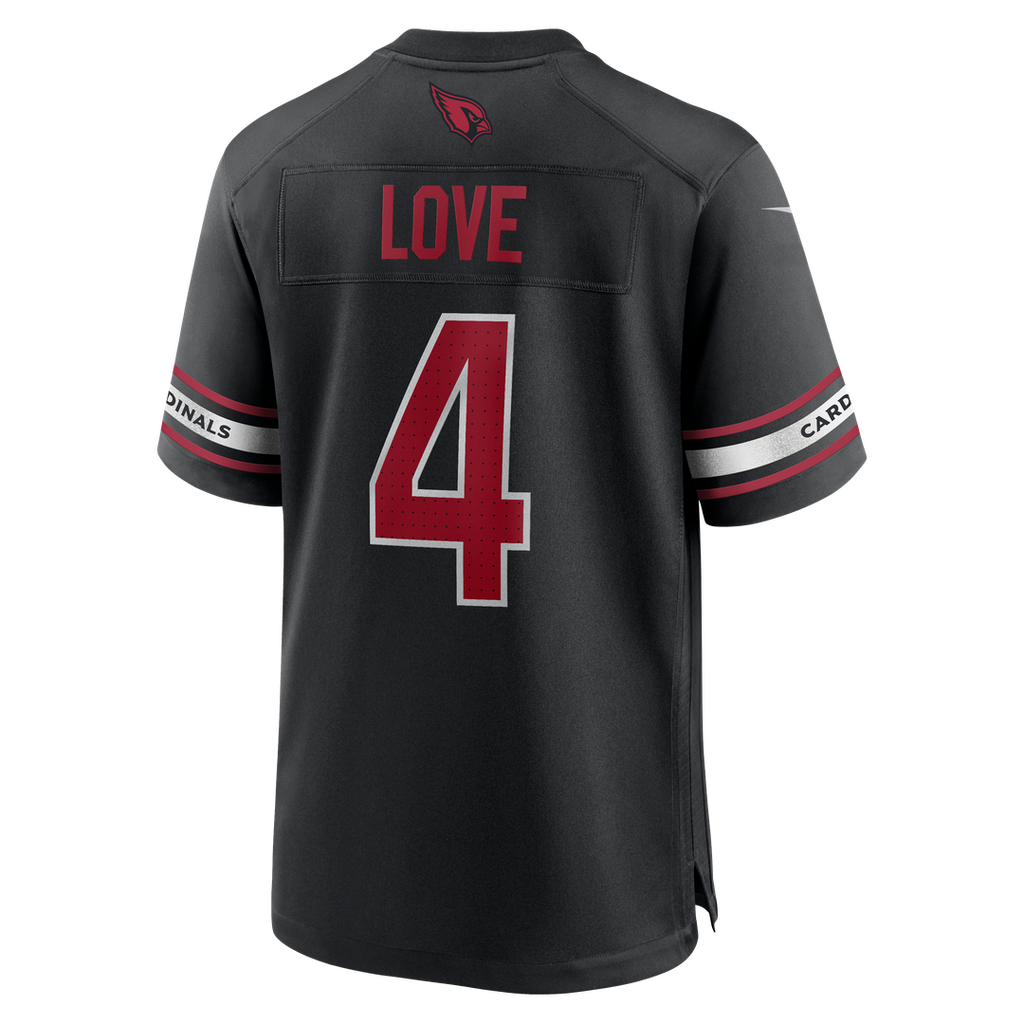 Arizona Cardinals Jeremiyah Love Nike Black Alternate Game Player Jersey