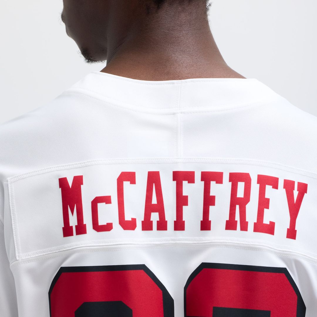 San Francisco 49ers Christian McCaffrey Nike White Vapor F.U.S.E. Limited 2nd Alternate Jersey