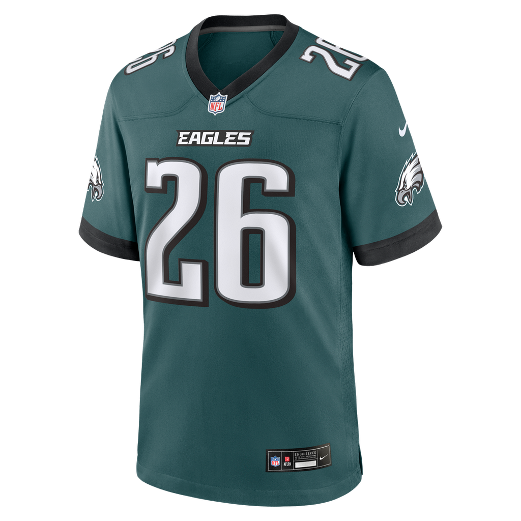 Philadelphia Eagles Saquon Barkley Nike White Game Jersey