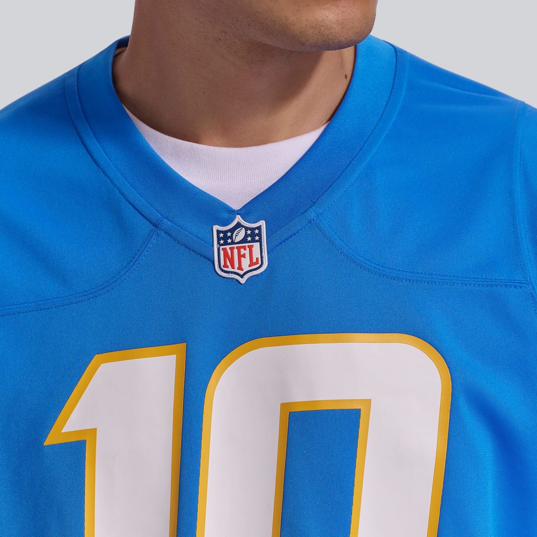 Los Angeles Chargers Justin Herbert Nike Gold Alternate Charger Power Game Player Jersey