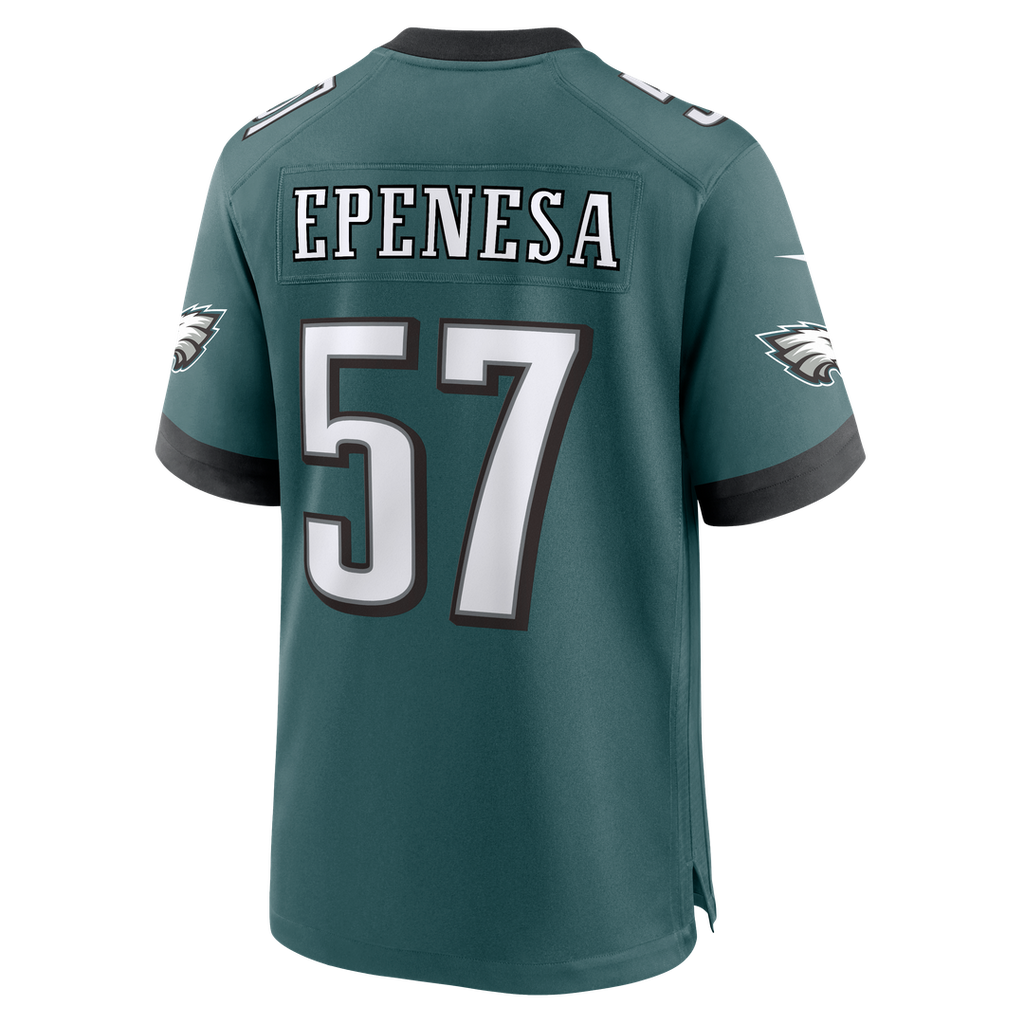 Philadelphia Eagles A.J. Epenesa Nike Midnight Green Team Game Jersey