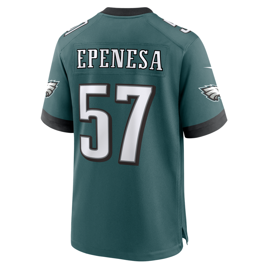 Philadelphia Eagles A.J. Epenesa Nike Midnight Green Team Game Jersey