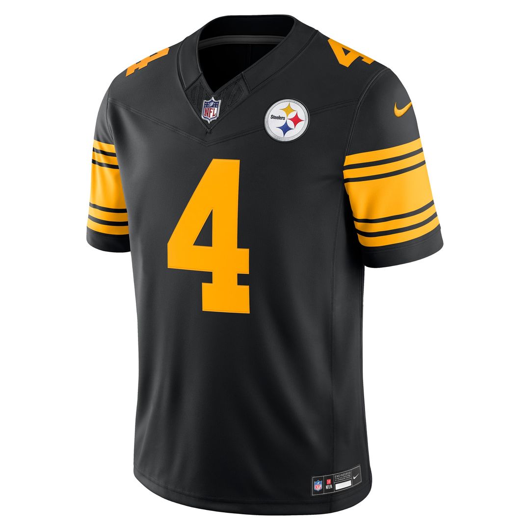 Pittsburgh Steelers DK Metcalf Nike Black Alternate Vapor F.U.S.E. Stitched Limited Jersey