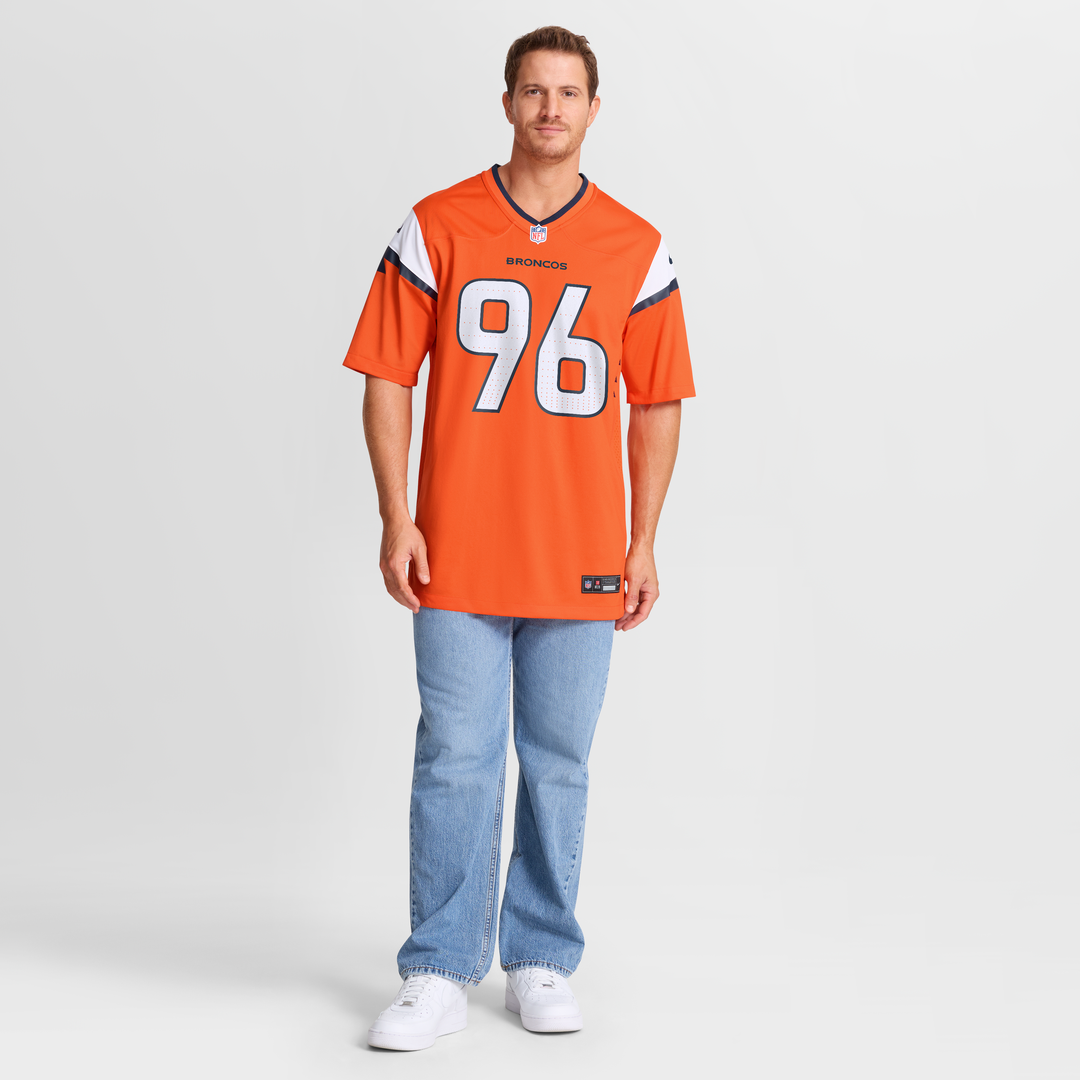 Denver Broncos Eyioma Uwazurike Nike Orange Team Game Jersey