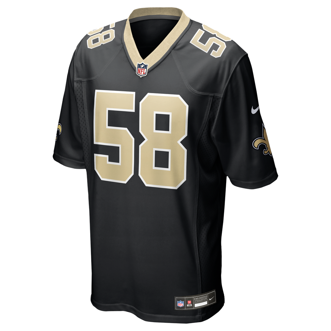 New Orleans Saints Chris Rumph II Nike Black Team Game Jersey