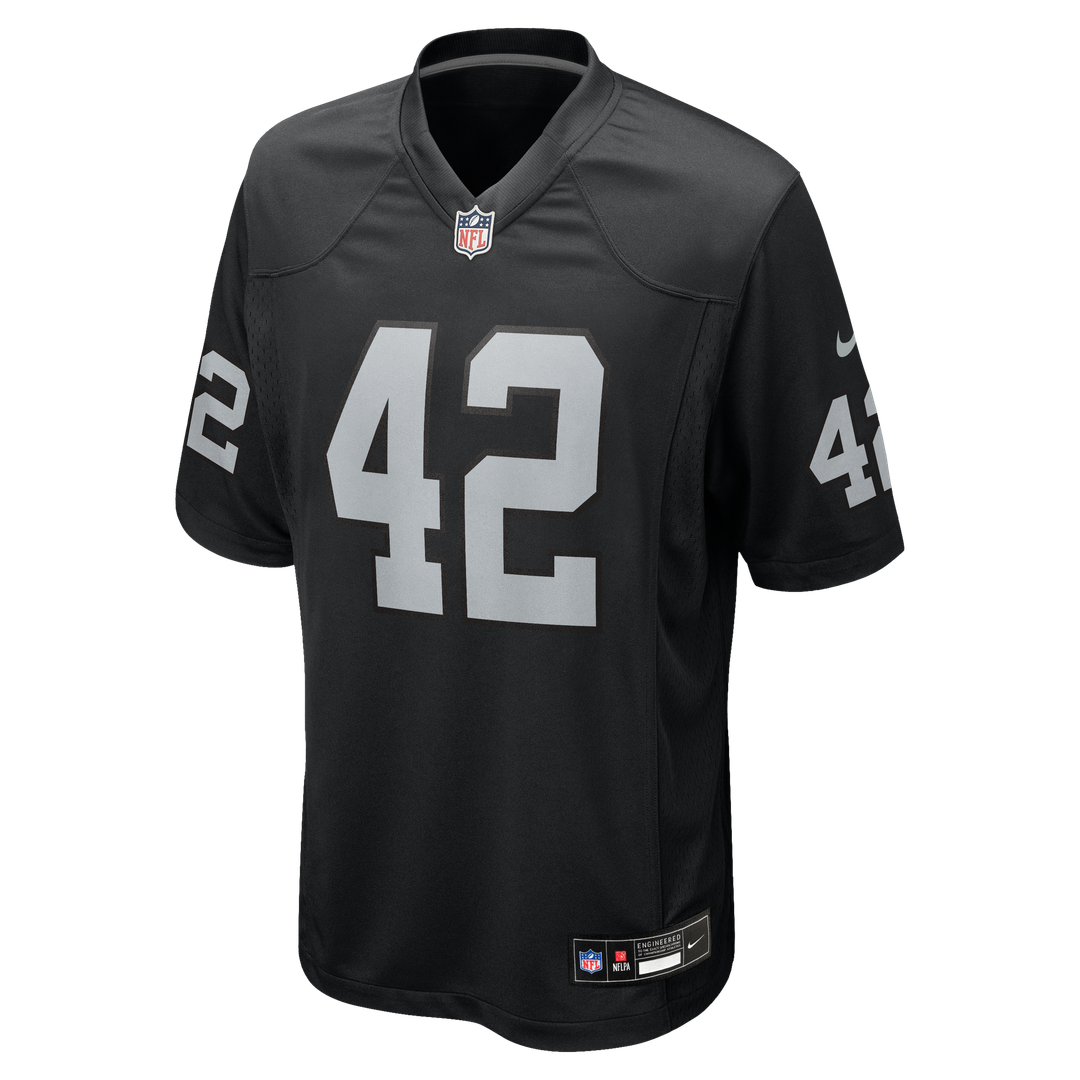 Las Vegas Raiders Ronnie Lott Nike Black Game Retired Player Jersey