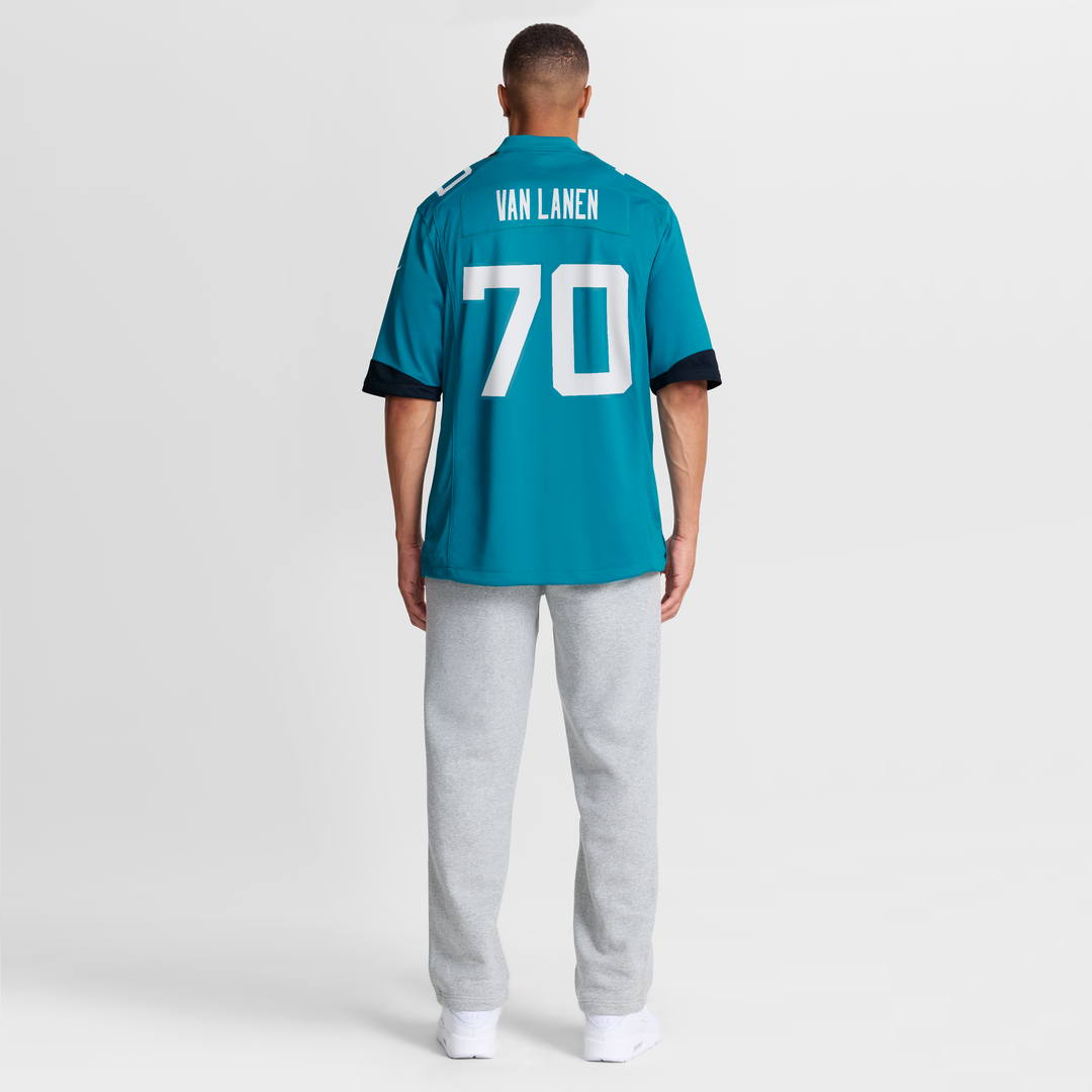 Jacksonville Jaguars Cole Van Lanen Nike Teal Game Player Jersey