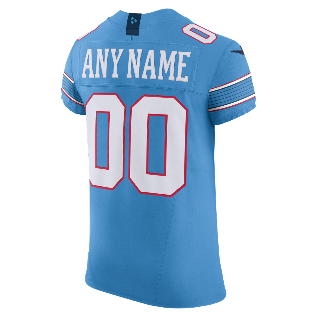 Tennessee Titans Nike Light Blue Vapor F.U.S.E. Elite Custom Jersey