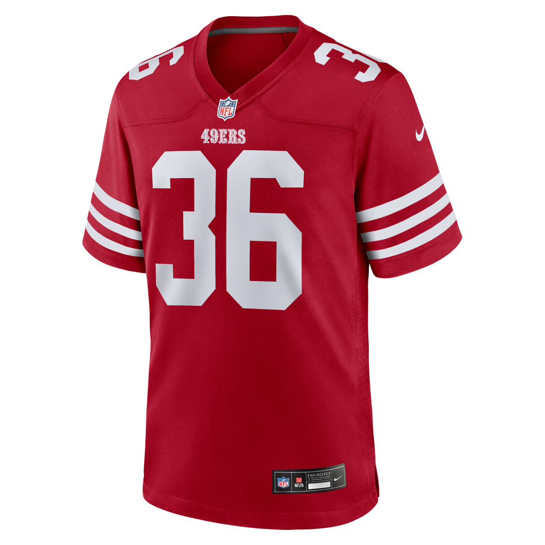 San Francisco 49ers Marques Sigle Nike Scarlet Team Game Jersey