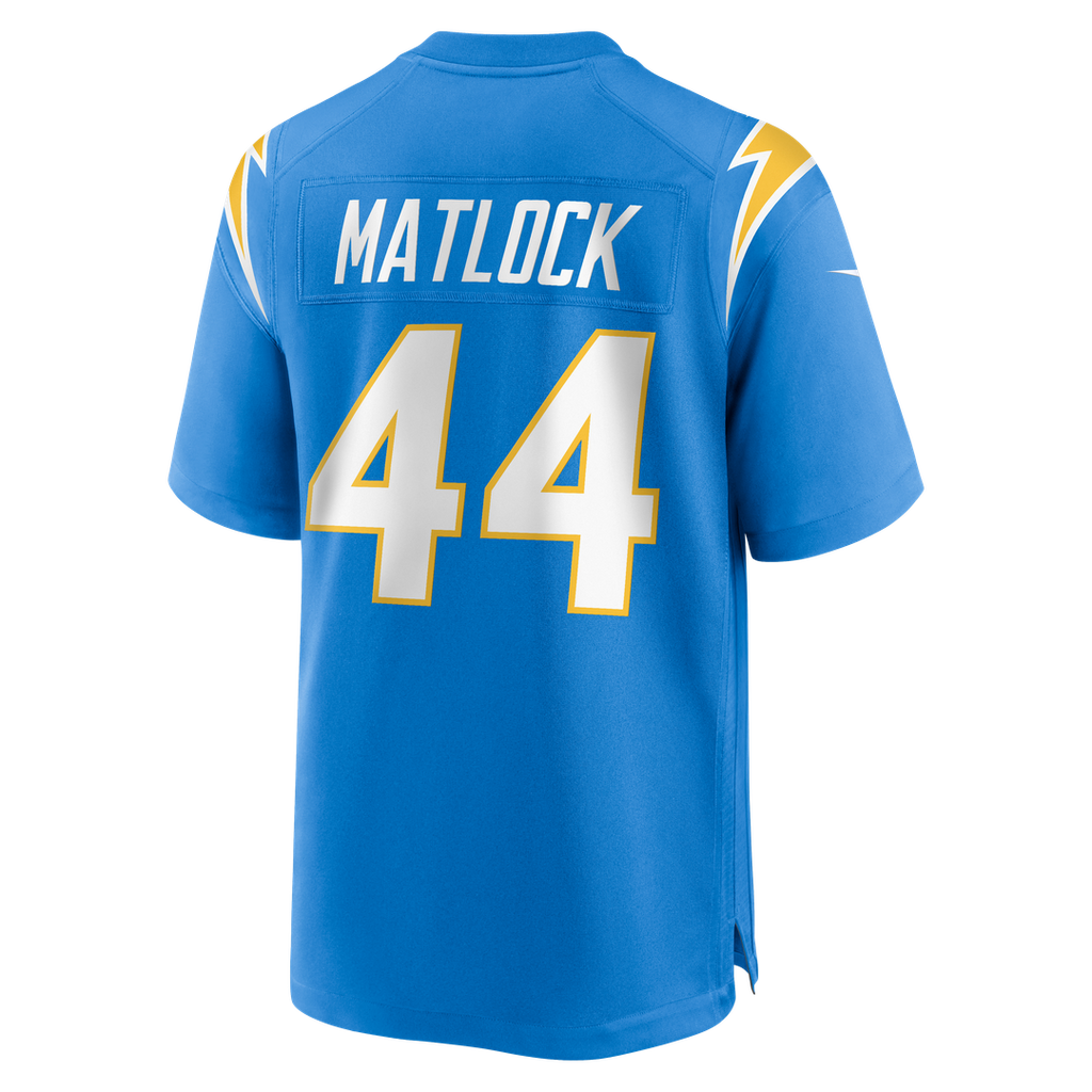 Los Angeles Chargers Scott Matlock Nike Powder Blue Team Game Jersey