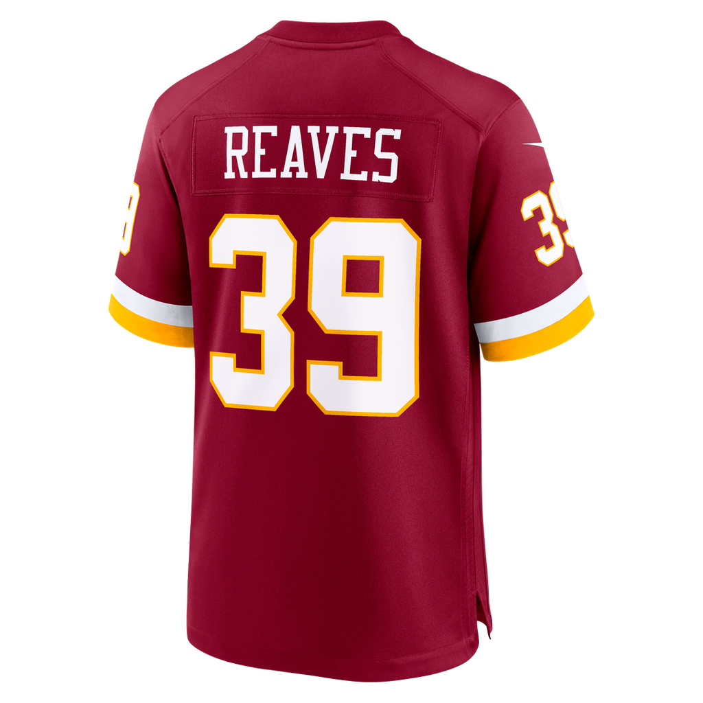 Washington Commanders Jeremy Reaves Nike Burgundy Game Jersey