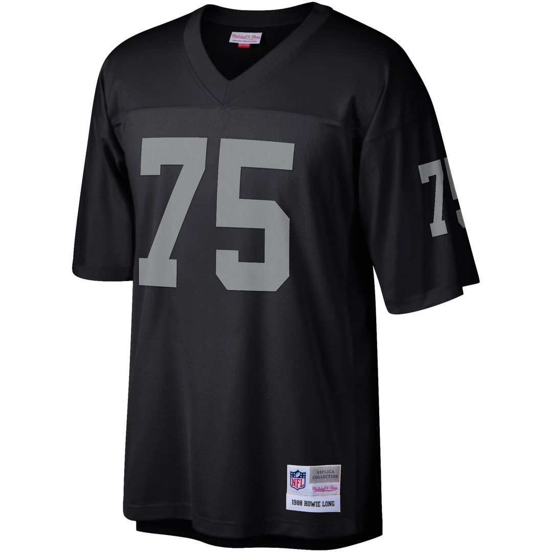 Las Vegas Raiders Howie Long Mitchell & Ness Black Legacy Replica Jersey